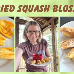 Easy Stuffed Squash Blossoms in the Air Fryer | Cook With Me