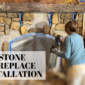 DIY Stone Fireplace Build: Completed!